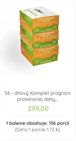 56 - dňový Komplet program proteínovej diéty Profidiet (156 porcií) + darčeky